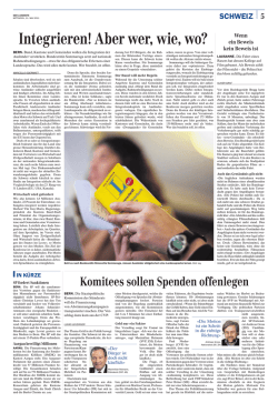 Integrieren! Aber wer, wie, wo?
