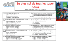 Fiche de rallye lecture - Le plus nul de tous les super h&eacute;ros
