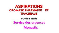 Cours Aspirations oro-naso pharyng&eacute;e et trach&eacute;ale