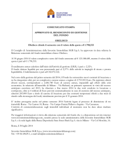 Download documento - Investire immobiliare SGR