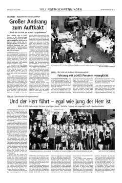 Gro&szlig;er Andrang zum Auftkakt Und der Herr f&uuml;hrt &ndash; egal wie jung der