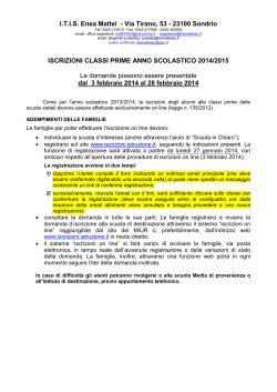 I.T.I.S. Enea Mattei - Via Tirano, 53 - 23100 Sondrio