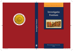 Investigatio Fontium - ELTE E&ouml;tv&ouml;s J&oacute;zsef Collegium