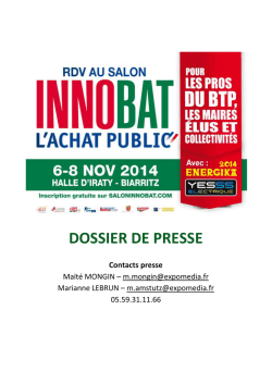 Dossier de presse 2014
