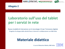 Dispense - Pane e Internet