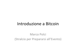 Introduzione a Bitcoin