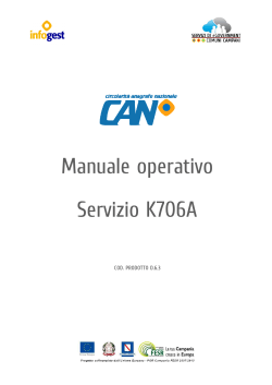 Manuale operativo Servizio K706A