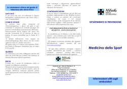 Opuscolo Medicina dello sport [pdf - 91,84 KB]
