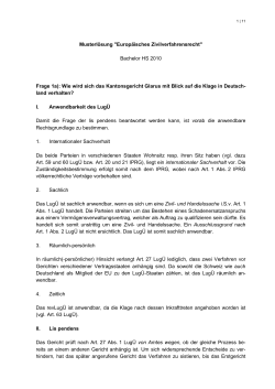 Europäisches Zivilverfahrensrecht Musterlösung (PDF, 139 KB)