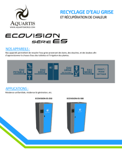 ecovision s&eacute;rie es - fiche technique