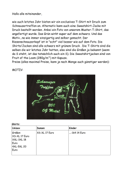 Hallo alle miteinander, wie auch letztes Jahr - PSK OG Maintal
