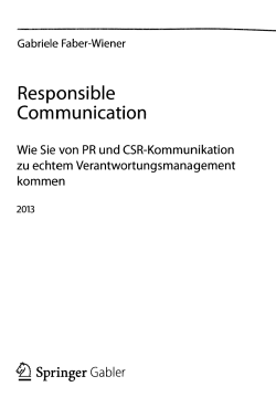 Gabriele Faber-Wiener Responsible Communication Wie Sie von