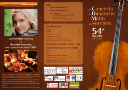 Les Concerts du Dimanche Matin de Verviers