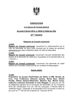 Document - Ville de Neuch&acirc;tel