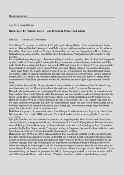 Wie die Stasi im Untergrund agierte Die Stasi - Gedenkbibliothek