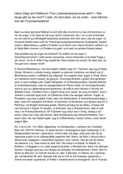 Heinz D&auml;pp am Politforum Thun (&bdquo;Gemeindeautonomie ade?! &ndash; Wie