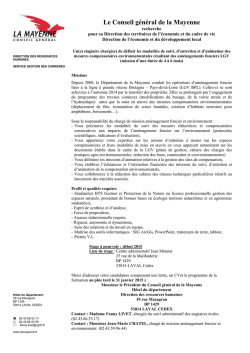 Fiche de poste - stagiaire LGV