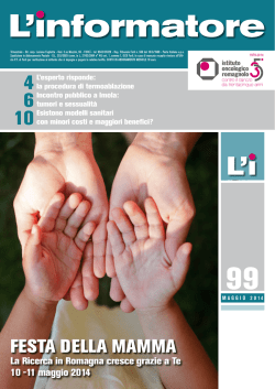 Informatore n.99 - Istituto Oncologico Romagnolo