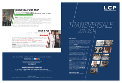 Transversale Juin 2014 PDF – 2.1 Mo
