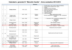 alendario generale attività docenti Istituto 2014-15