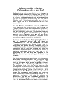 Vollstreckungstitel vorhanden: Wie kommt man jetzt - advokat-ibs.de