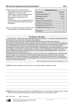 Wie wird die Sozialversicherung finanziert? K34 - Ernst Klett Verlag