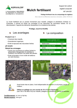 Mulch fertilisant