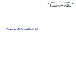 Präsentationsvorlage in Arial – wie gewohnt - EconoMedic AG