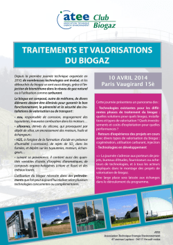 Journ&eacute;e technique du 10 avril 2014