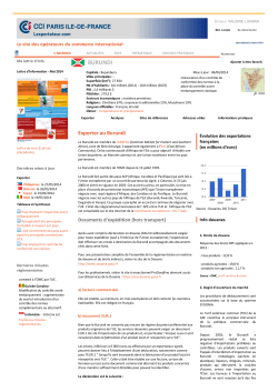 Burundi - Exporter - Formation Assistant(e) Import Export