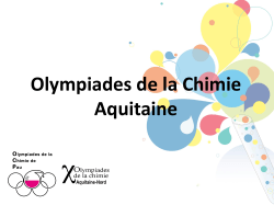Olympiades de la Chimie Aquitaine