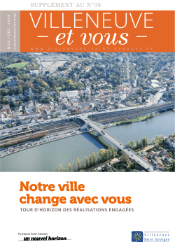Notre ville change avec vous - Villeneuve-Saint