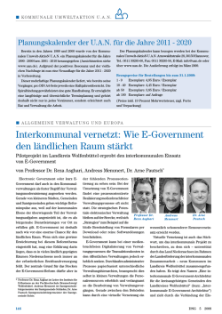 Interkommunal vernetzt: Wie E-Government den l&auml;ndlichen Raum