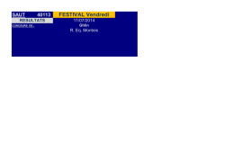 FESTIVAL Vendredi
