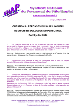 DP SNAP Limousin 25 juillet 2014