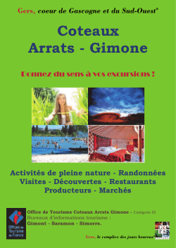 Coteaux Arrats - Gimone - Office de Tourisme Arrats
