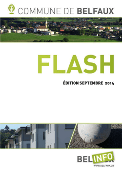 Flash septembre 2014