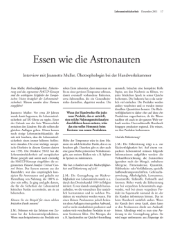 Essen wie die Astronauten