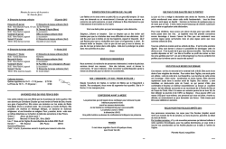 Horaire des messes de la paroisse St-Nom-de