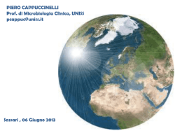 Intervento del Prof. Cappuccinelli - Universit&agrave; degli Studi di Sassari