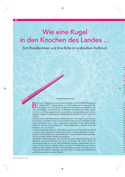 Wie eine Kugel in den Knochen des Landes … - Womens rights