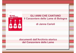 Gli anni che cantano