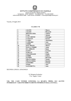 ISTITUTO COMPRENSIVO DI VAZZOLA