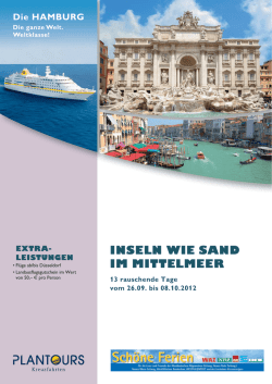 INSELN WIE SAND IM MITTELMEER - Columbus Reisen