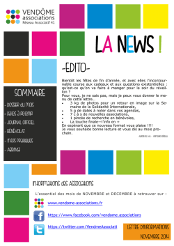 EDITO - Vend&ocirc;me Associations