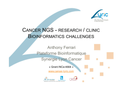 cancer ngs - research / clinic bioinformatics challenges
