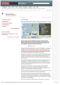 Google-Statistik: Wie die Deutschen Zensur - fraubogard