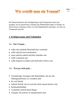 Wie erstellt man ein Transpi?