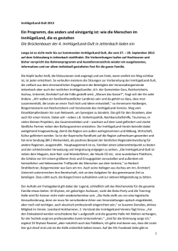 Ein Programm, das anders und einzigartig ist: wie die Menschen im