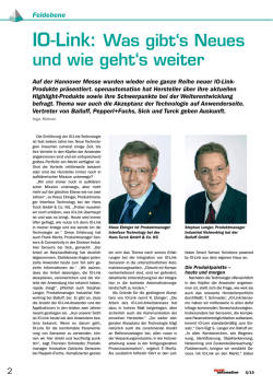 IO-Link: Was gibts Neues und wie gehts weiter - openautomation.de